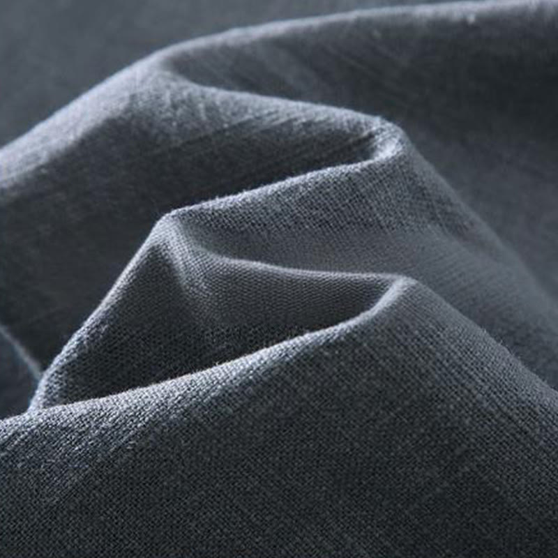 Giacca da uomo in lino ramiè con tasche, maniche lunghe, bottoni e revers, modello Buddha Stones Commute - image 6