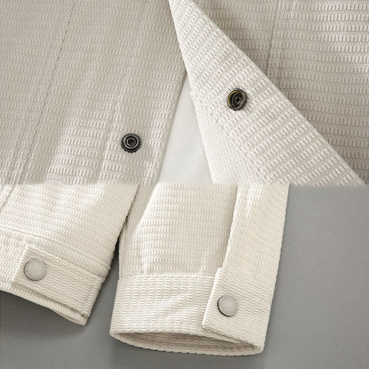 Giacca da uomo a maniche lunghe con tasche e bottoni con risvolto Buddha Stones Commute - image 4