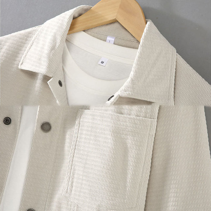 Giacca da uomo a maniche lunghe con tasche e bottoni con risvolto Buddha Stones Commute - image 3