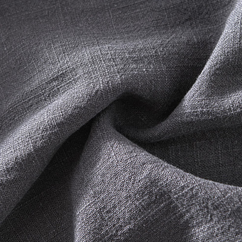 Giacca da uomo in lino ramia con maniche lunghe e tasche, modello Buddha Stones Commute, semplice e con bottoni - image 15