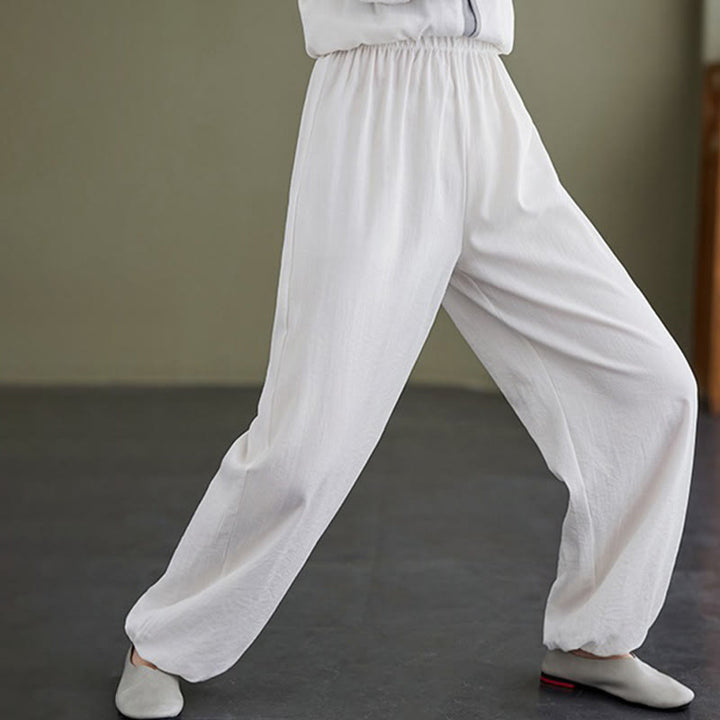 Set da donna di abbigliamento da meditazione Zen con maglietta e pantaloni in cotone Tai Chi, 2 pezzi, motivo : Buddha Stones - image 13