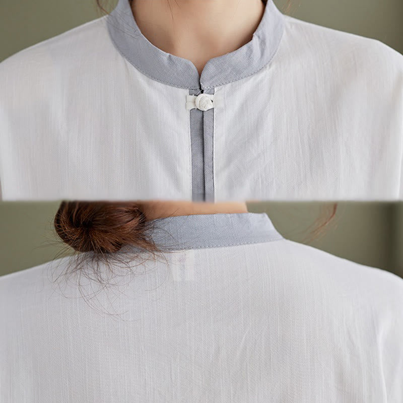 Set da donna di abbigliamento da meditazione Zen con maglietta e pantaloni in cotone Tai Chi, 2 pezzi, motivo : Buddha Stones - image 17