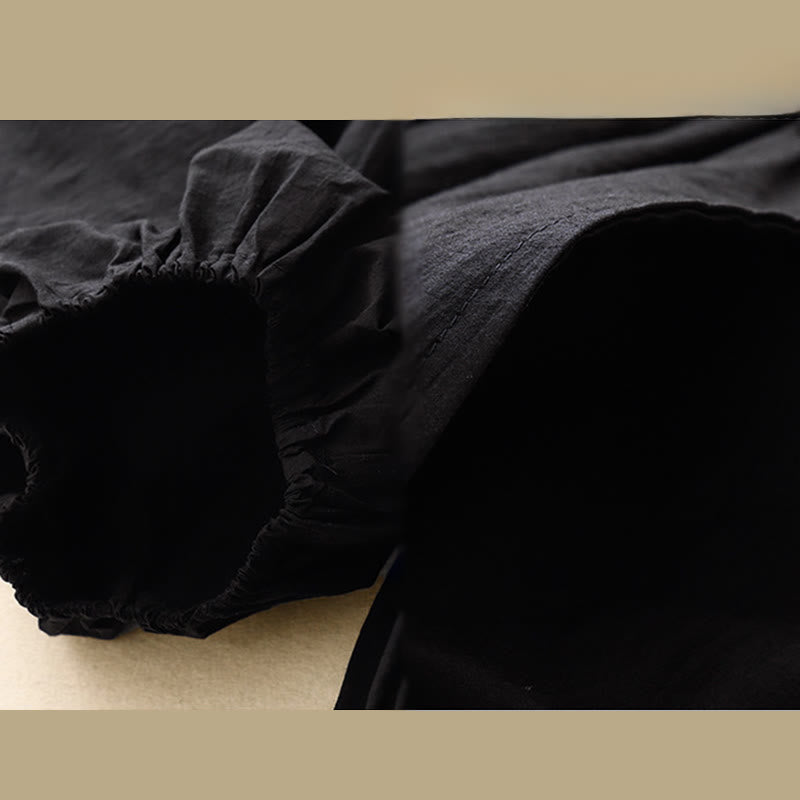 Pantaloni harem da donna in cotone con tasche, modello Buddha Stones, casual e dal design semplice - image 4