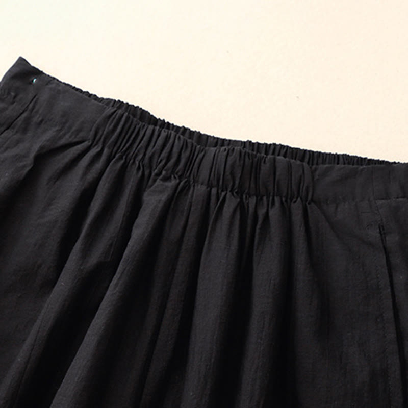 Pantaloni harem da donna in cotone con tasche, modello Buddha Stones, casual e dal design semplice - image 2