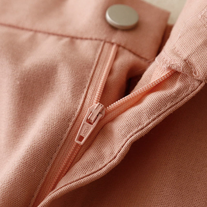 Pantaloni da donna in cotone e lino con tasche, modello Buddha Stones, modello casual a gamba dritta - image 6