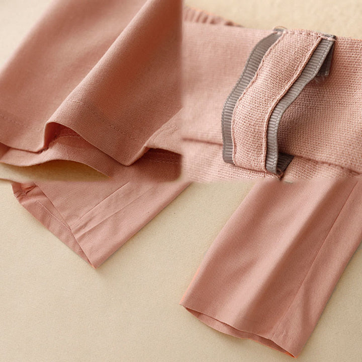 Pantaloni da donna in cotone e lino con tasche, modello Buddha Stones, modello casual a gamba dritta - image 4