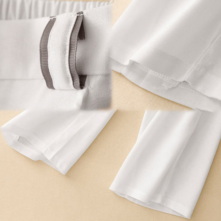 Pantaloni da donna in cotone e lino con tasche, modello Buddha Stones, modello casual a gamba dritta - image 11