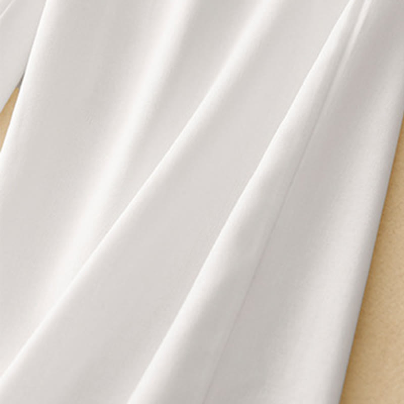 Pantaloni da donna in cotone e lino con tasche, modello Buddha Stones, modello casual a gamba dritta - image 12
