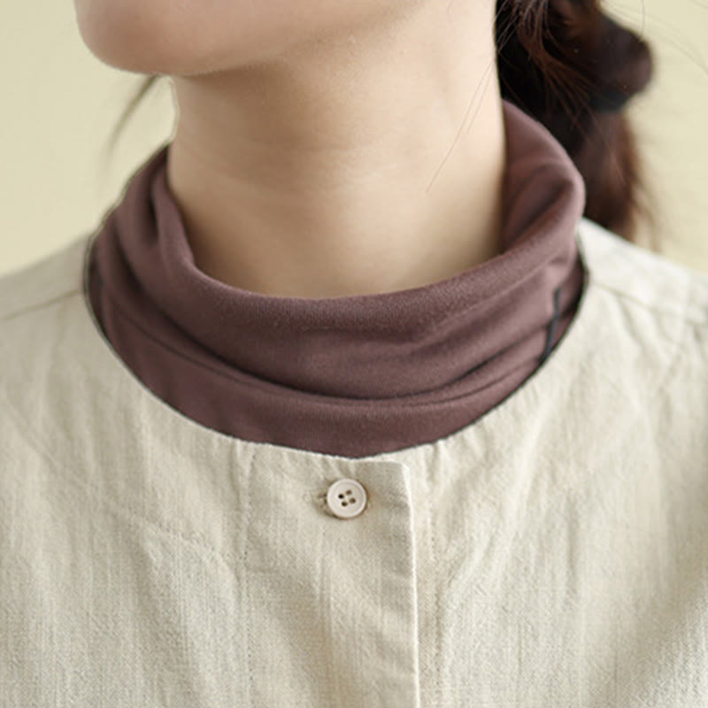Giacca da donna in cotone e lino con maniche lunghe e tasche, motivo semplice Buddha Stones - image 8