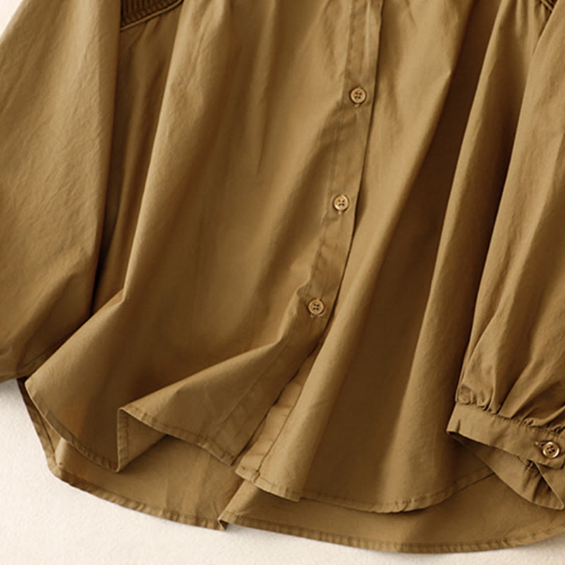 Giacca da donna in velluto a coste di cotone con collo alto Buddha Stones - image 3