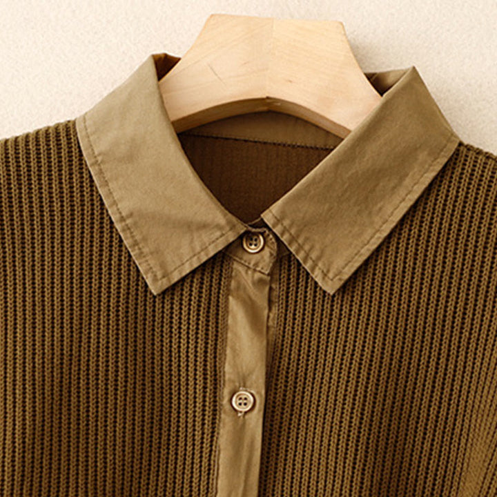 Giacca da donna in velluto a coste di cotone con collo alto Buddha Stones - image 1