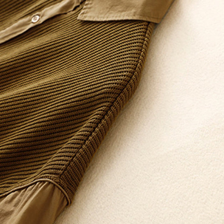 Giacca da donna in velluto a coste di cotone con collo alto Buddha Stones - image 4