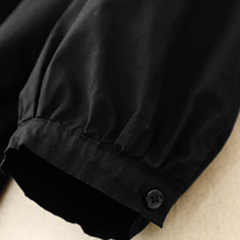 Giacca da donna in velluto a coste di cotone con collo alto Buddha Stones - image 8