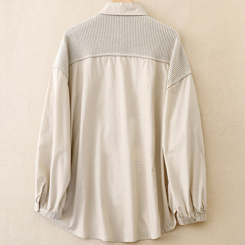 Giacca da donna in velluto a coste di cotone con collo alto Buddha Stones - image 12