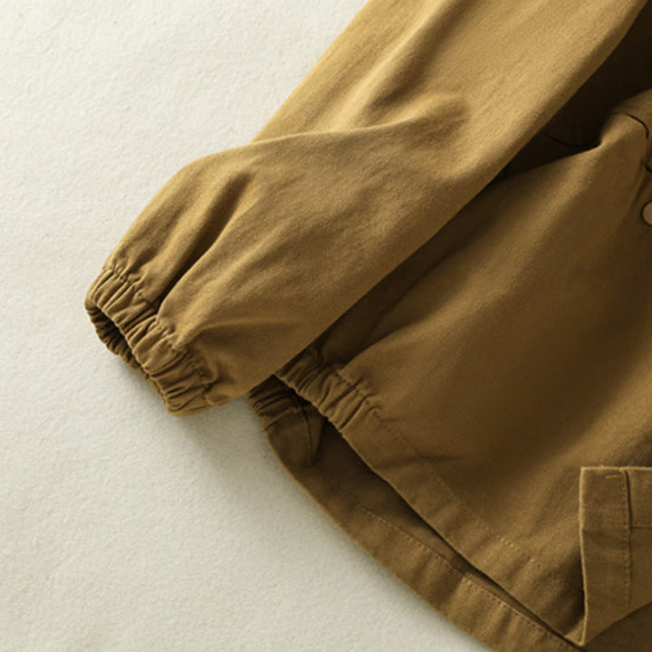 Giacca da donna in cotone con collo alto e bottoni semplici, motivo Buddha Stones - image 28