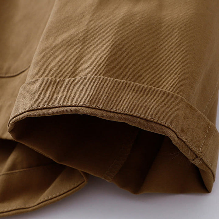 Giacca da donna in cotone a maniche lunghe con tasche e motivo Buddha Stones in tinta unita - image 4