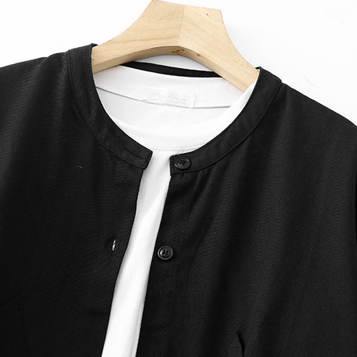 Giacca da donna in cotone a maniche lunghe con tasche e motivo Buddha Stones in tinta unita - image 9