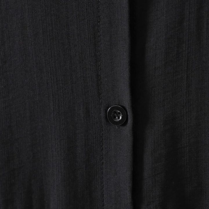 Cappotto da donna in cotone con tasche e bottoni semplici Buddha Stones - image 13