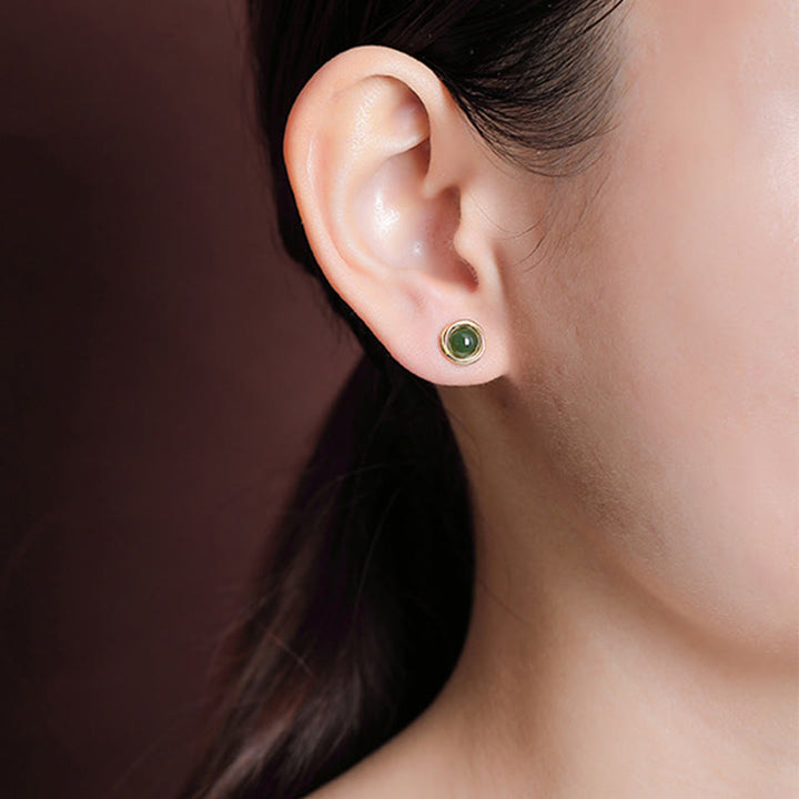 Buddha Stones in argento sterling 925, giada Hetian, agata e ambra portafortuna  - image 3