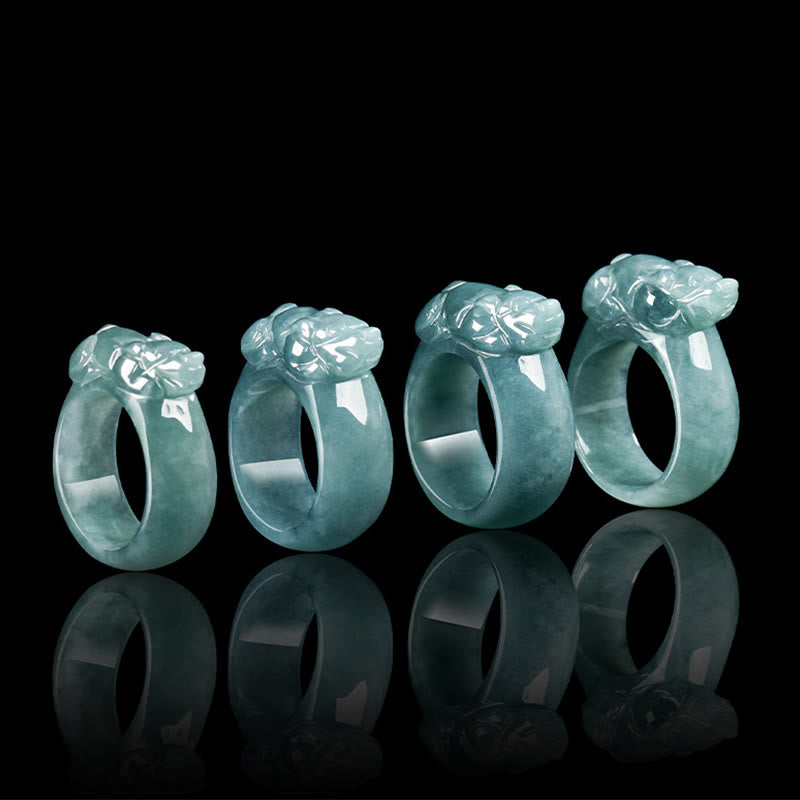 Anello di giada PiXiu Buddha Stones, Fengshui, ricchezza e prosperità - image 11