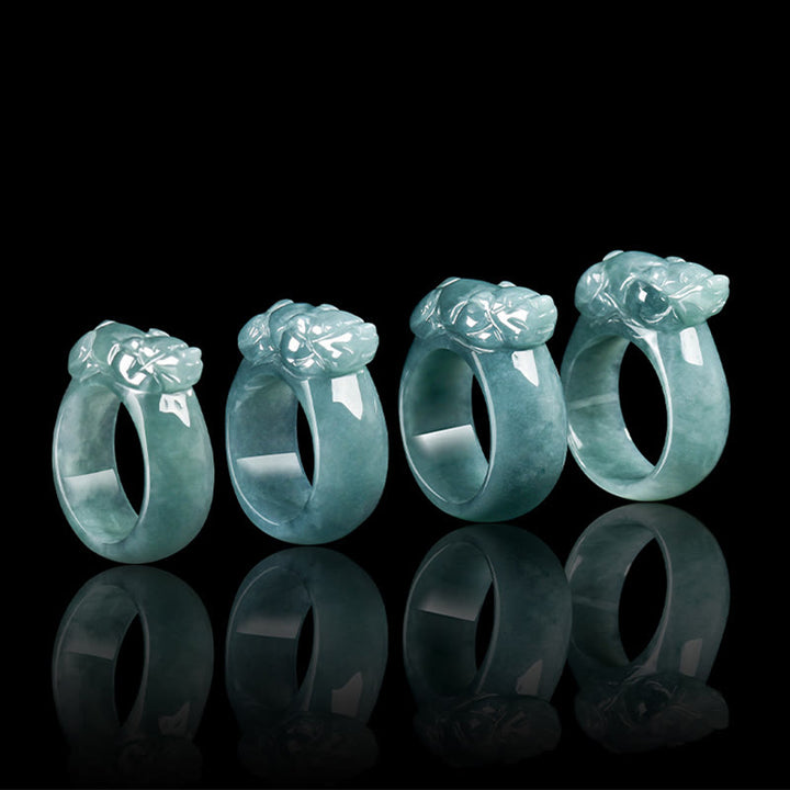 Anello di giada PiXiu Buddha Stones, Fengshui, ricchezza e prosperità - image 11