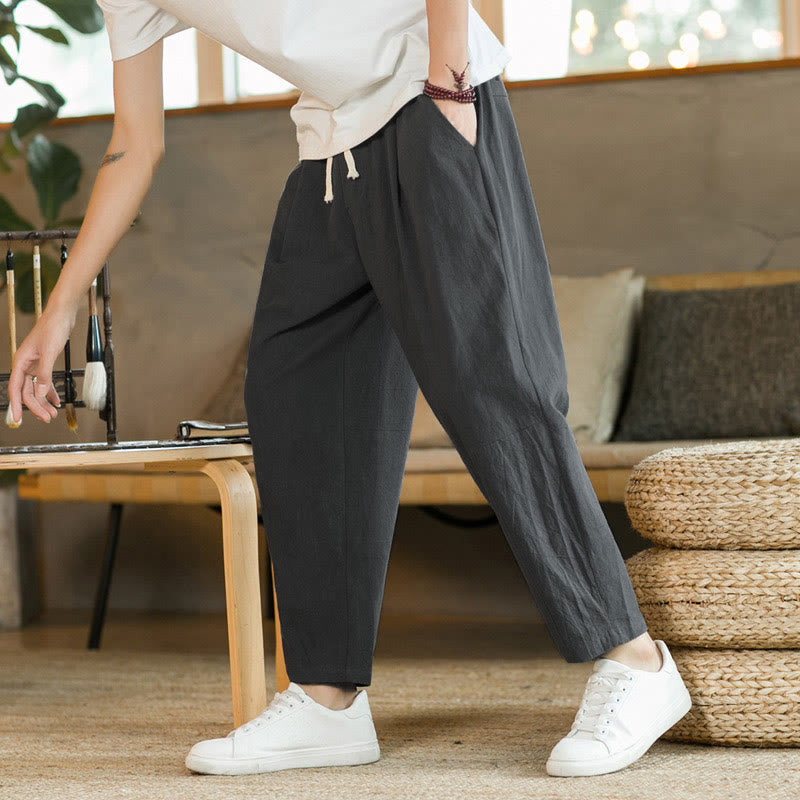 Buddha Stones da uomo in cotone con tasche Buddha Stones - Grigio tenue - US/UK/AU46, EU56 (5XL)  - image 17