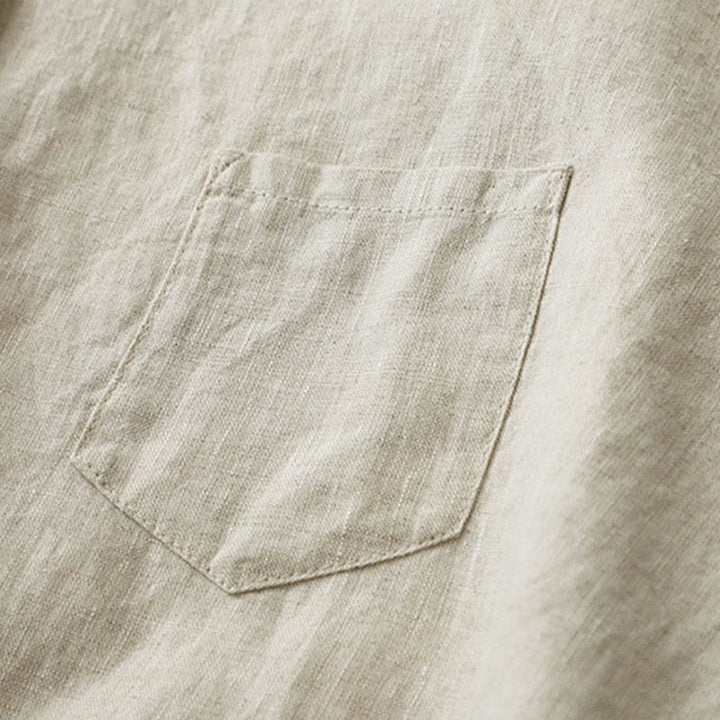 Camicia a maniche tre quarti con bottoni in tinta unita e Buddha Stones - image 7