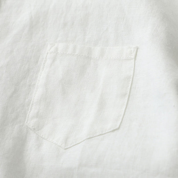 Camicia a maniche tre quarti con bottoni in tinta unita e Buddha Stones - image 28