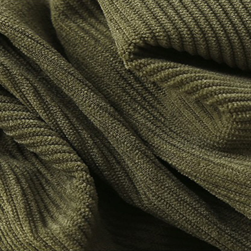 Pantaloni harem da donna in velluto a coste di cotone con tasche, modello Buddha Stones Commute Vintage Plain - image 8