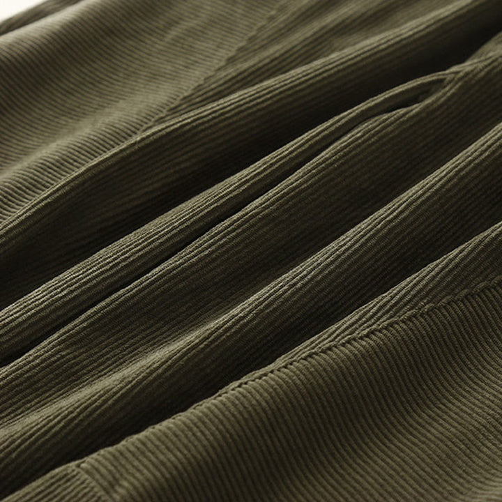 Pantaloni harem da donna in velluto a coste di cotone con tasche, modello Buddha Stones Commute Vintage Plain - image 7