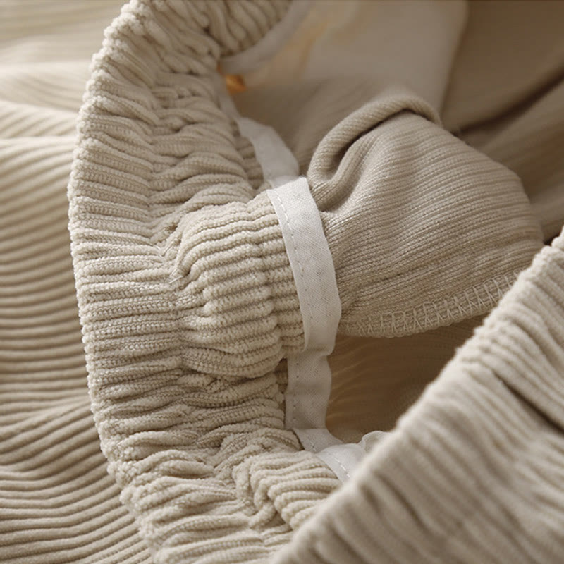 Pantaloni harem da donna in velluto a coste e poliestere con tasche, modello Buddha Stones Commute Vintage Plain - image 11