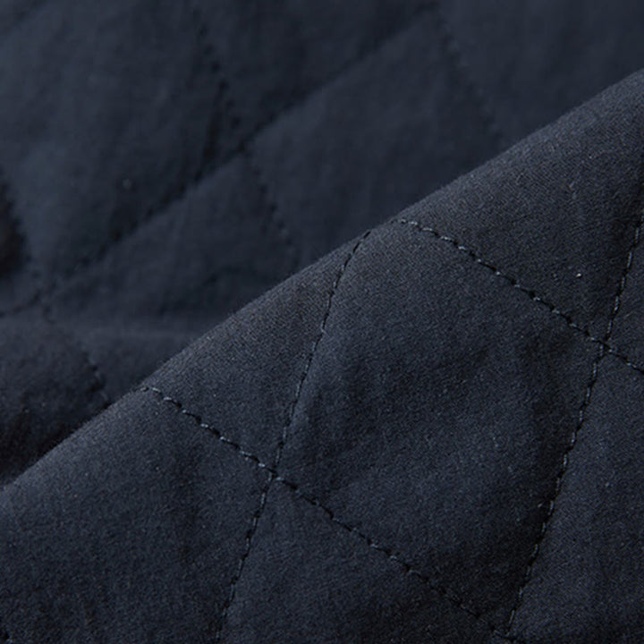 Pantaloni harem termici da donna in cotone con tasche e design trapuntato a rombi Buddha Stones - image 6