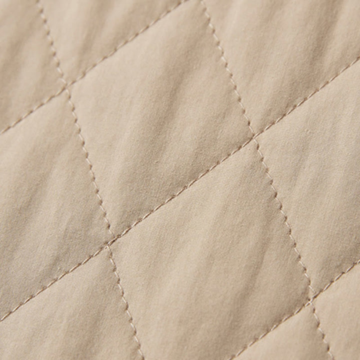 Pantaloni harem termici da donna in cotone con tasche e design trapuntato a rombi Buddha Stones - image 14