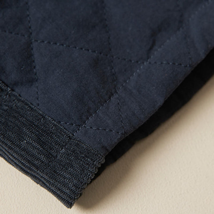 Pantaloni harem termici da donna in cotone con tasche e design trapuntato a rombi Buddha Stones - image 7