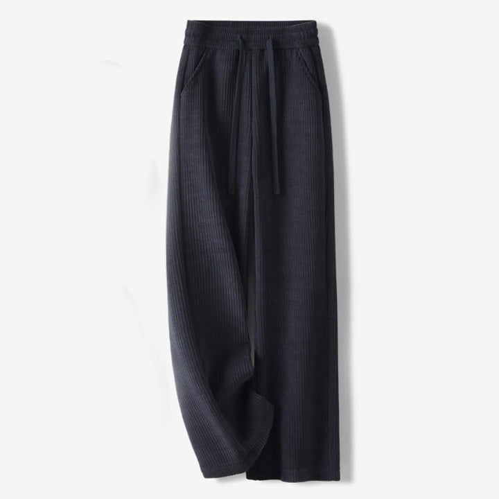 Pantaloni larghi in velluto a coste di cotone con tasche, casual e tinta unita, da donna, modello Buddha Stones - Blu notte - US12, UK/AU16, EU44 (3XL) - image 0
