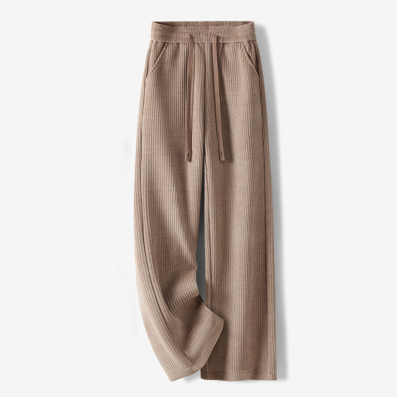 Pantaloni larghi in velluto a coste di cotone con tasche, casual e tinta unita, da donna, modello Buddha Stones - Legno robusto - US12, UK/AU16, EU44 (3XL) - image 18