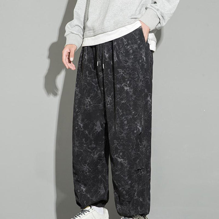Pantaloni da uomo con coulisse e tasche, modello casual vintage mimetico Buddha Stones - image 2
