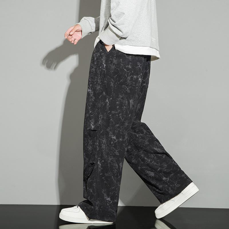 Pantaloni da uomo con coulisse e tasche, modello casual vintage mimetico Buddha Stones - image 5