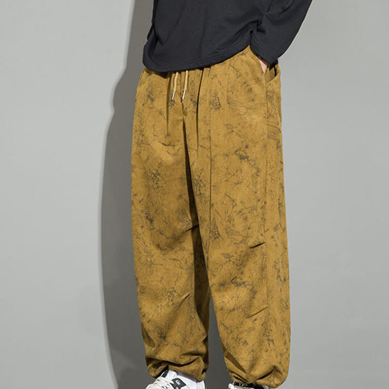 Pantaloni da uomo con coulisse e tasche, modello casual vintage mimetico Buddha Stones - image 24