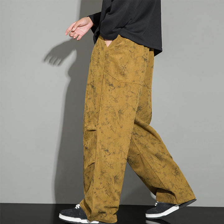 Pantaloni da uomo con coulisse e tasche, modello casual vintage mimetico Buddha Stones - image 27