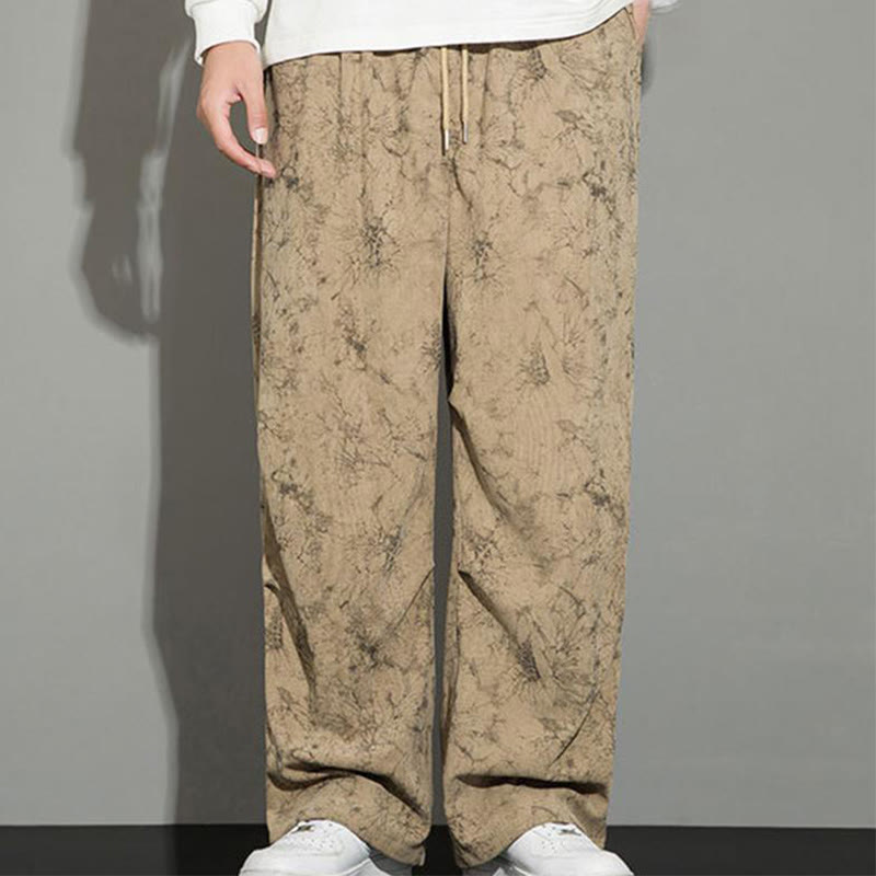 Pantaloni da uomo con coulisse e tasche, modello casual vintage mimetico Buddha Stones - image 15