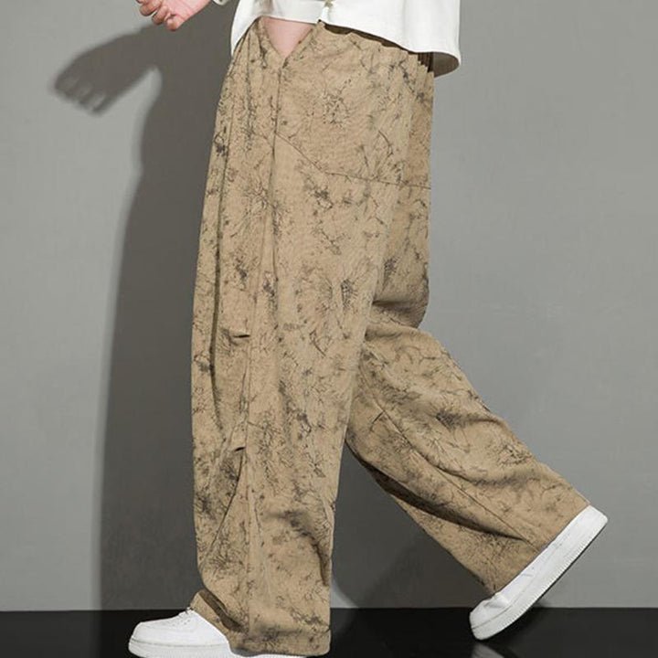 Pantaloni da uomo con coulisse e tasche, modello casual vintage mimetico Buddha Stones - image 19