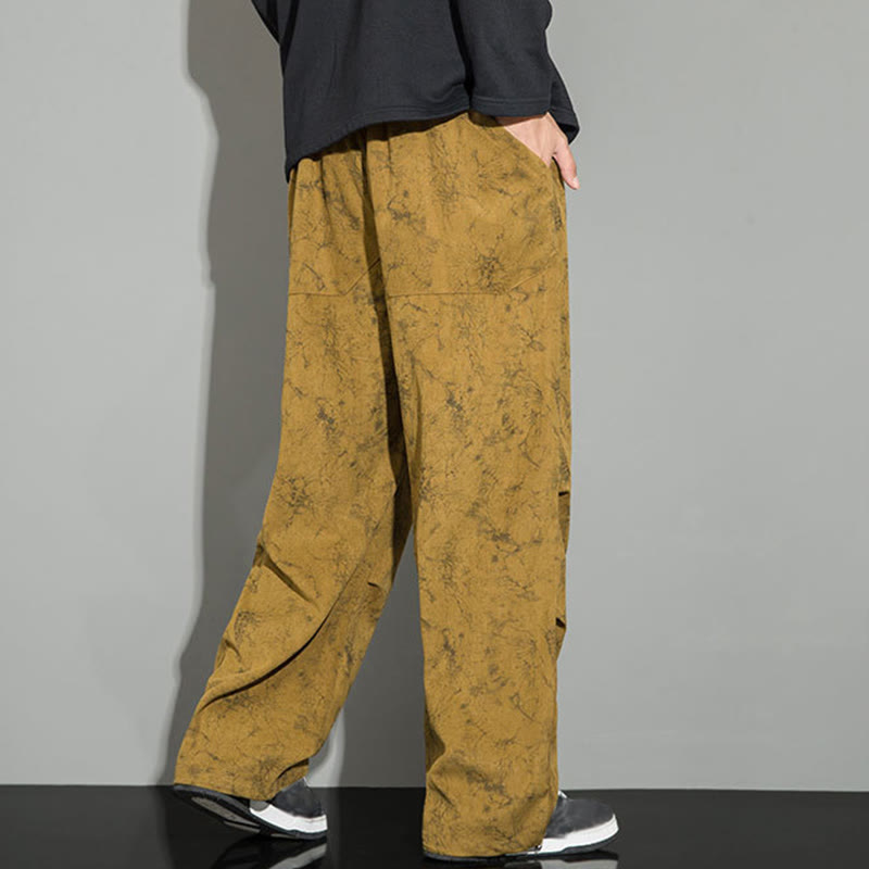 Pantaloni da uomo con coulisse e tasche, modello casual vintage mimetico Buddha Stones - image 28