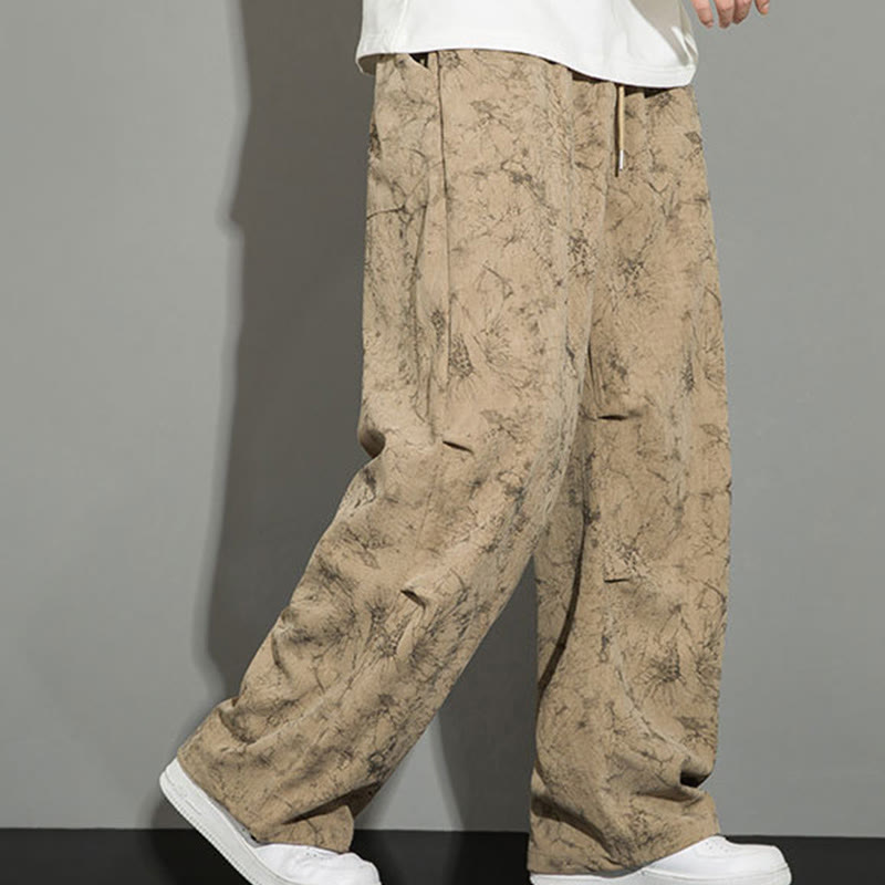Pantaloni da uomo con coulisse e tasche, modello casual vintage mimetico Buddha Stones - image 21