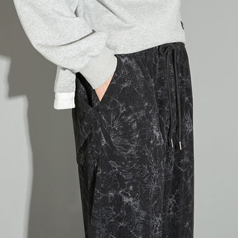 Pantaloni da uomo con coulisse e tasche, modello casual vintage mimetico Buddha Stones - image 11