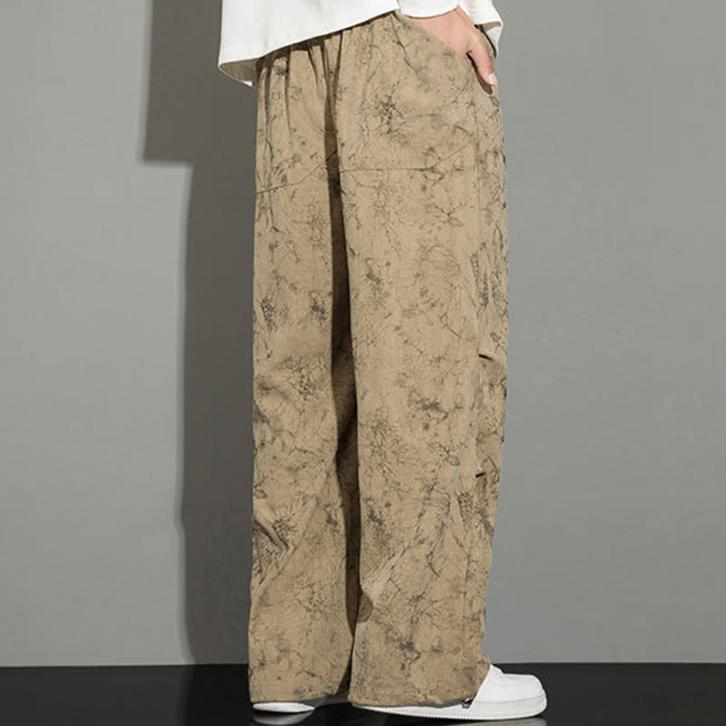 Pantaloni da uomo con coulisse e tasche, modello casual vintage mimetico Buddha Stones - image 20