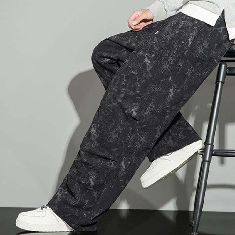 Pantaloni da uomo con coulisse e tasche, modello casual vintage mimetico Buddha Stones - image 10