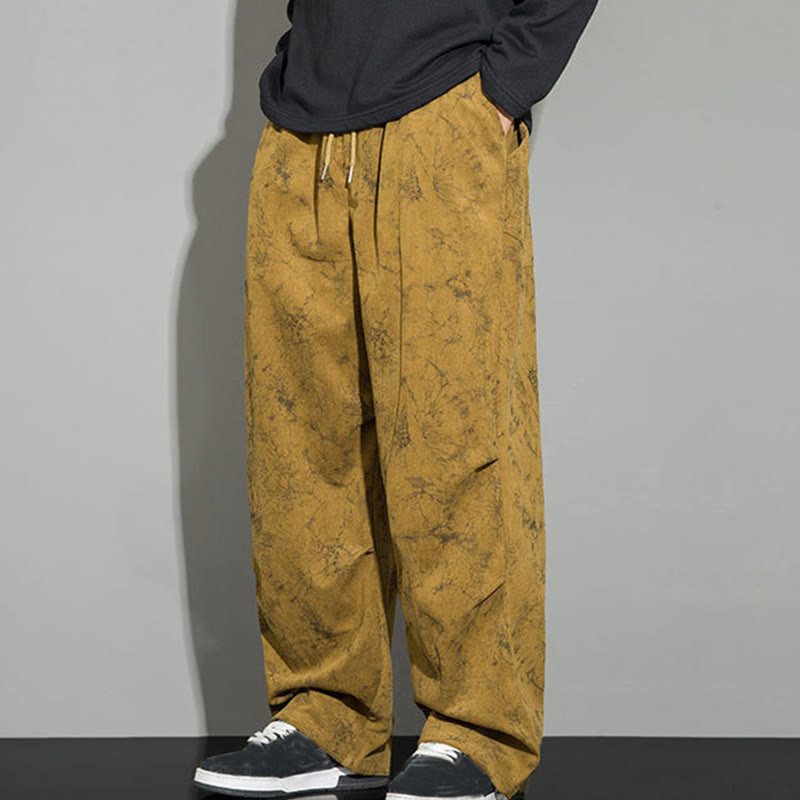 Pantaloni da uomo con coulisse e tasche, modello casual vintage mimetico Buddha Stones - image 29