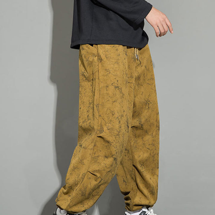 Pantaloni da uomo con coulisse e tasche, modello casual vintage mimetico Buddha Stones - image 30