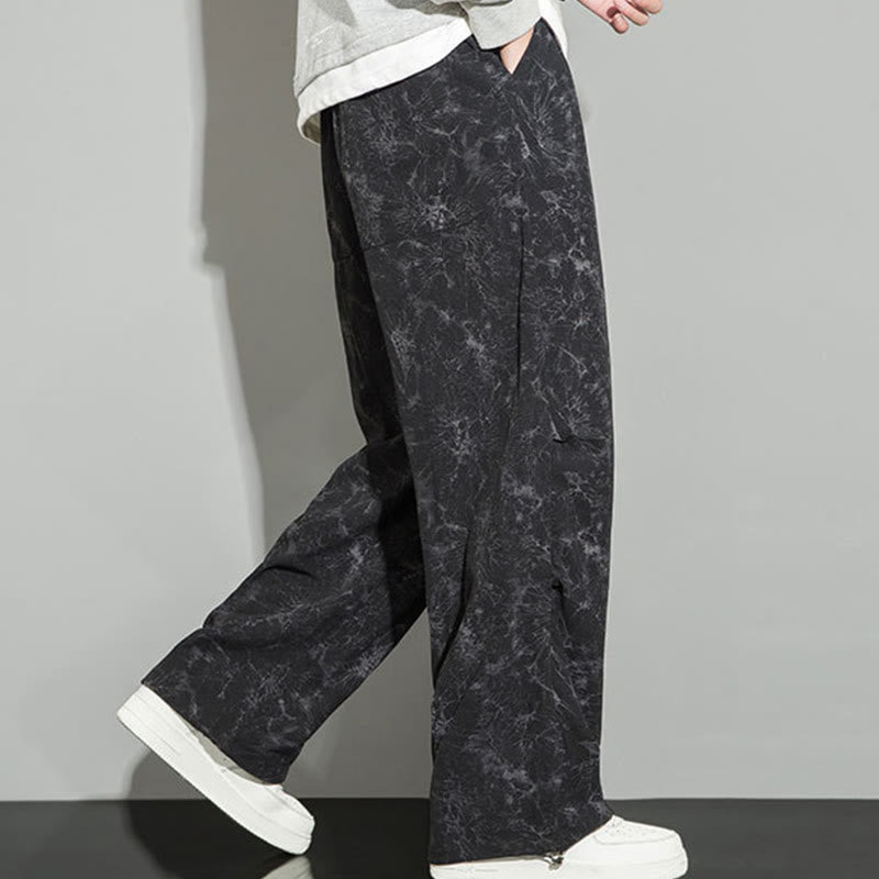 Pantaloni da uomo con coulisse e tasche, modello casual vintage mimetico Buddha Stones - image 6